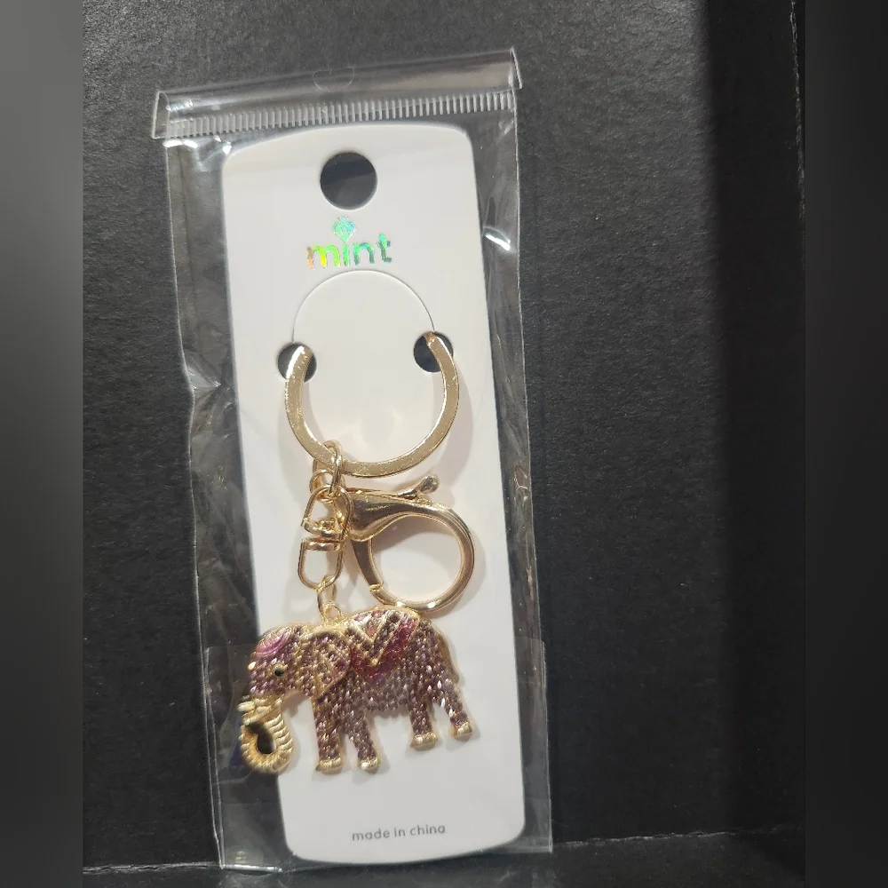 Key Chain Gold and Purple